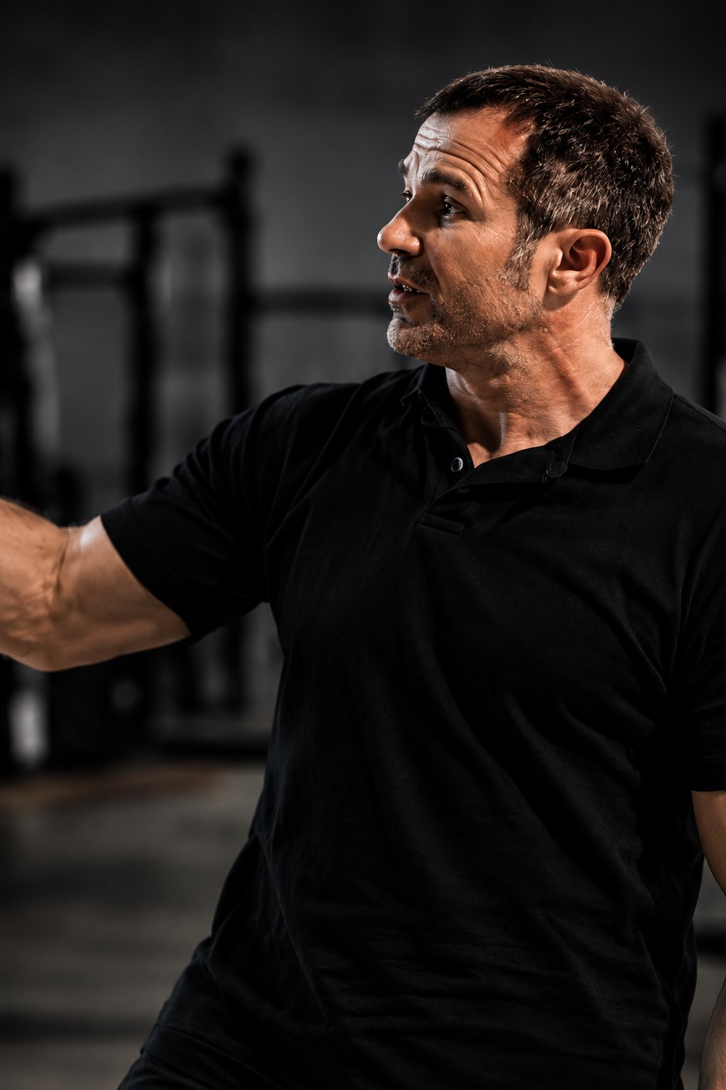Rawdon Dubois coaching in the gym